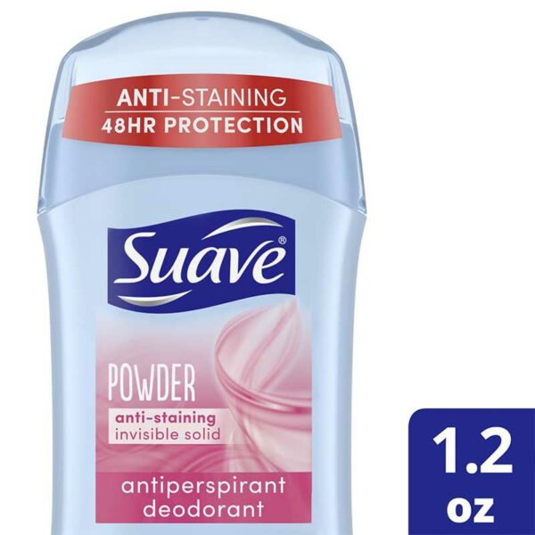 Desodorante Suave en Barra Powder Invisible, 1.2 oz