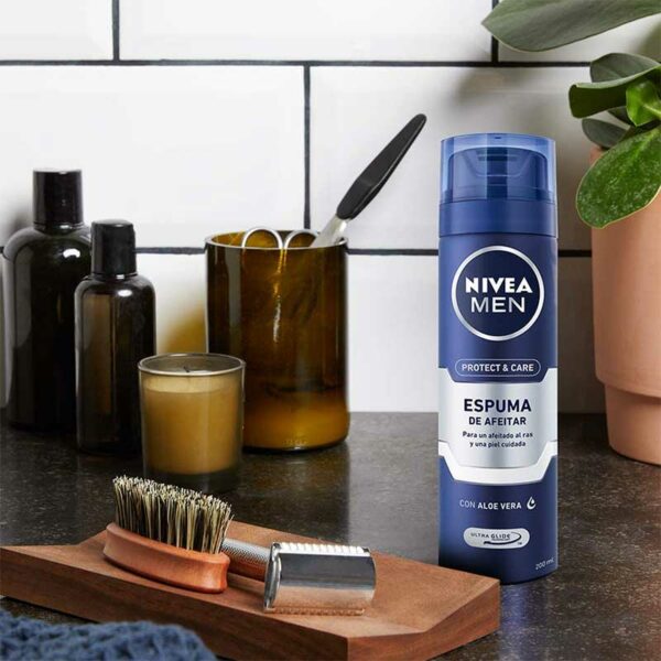 Espuma de Afeitar Nivea Men Protect & Care, 200 ml
