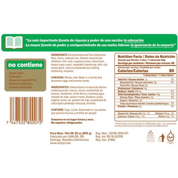 Pan-Integral-Lumijor-Viga-Familiar-Gourmet-Back Pan Integral Lumijor Viga Familiar Gourmet