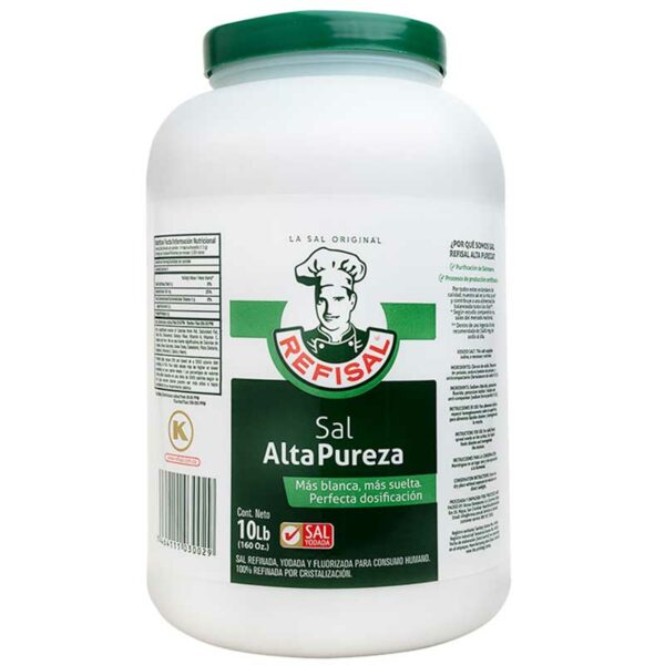 Sal Molida Yodada Refisal Alta Pureza