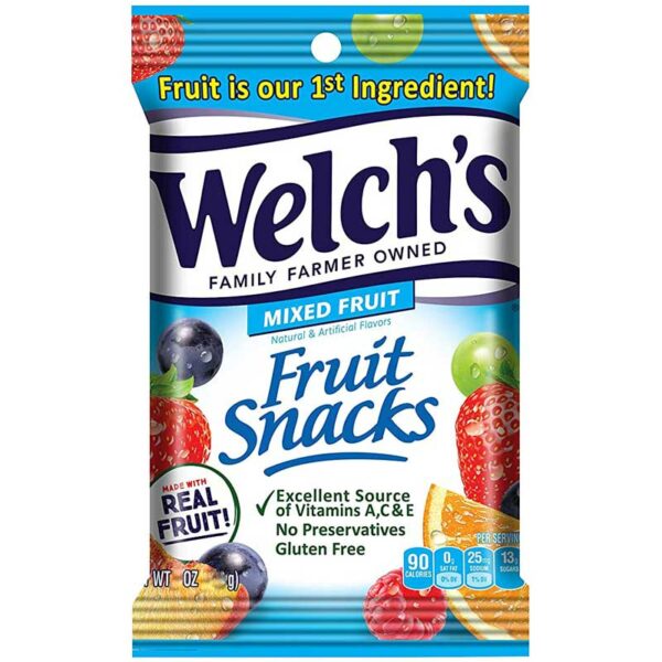 Snacks Welch's de Frutas, 2.25 oz