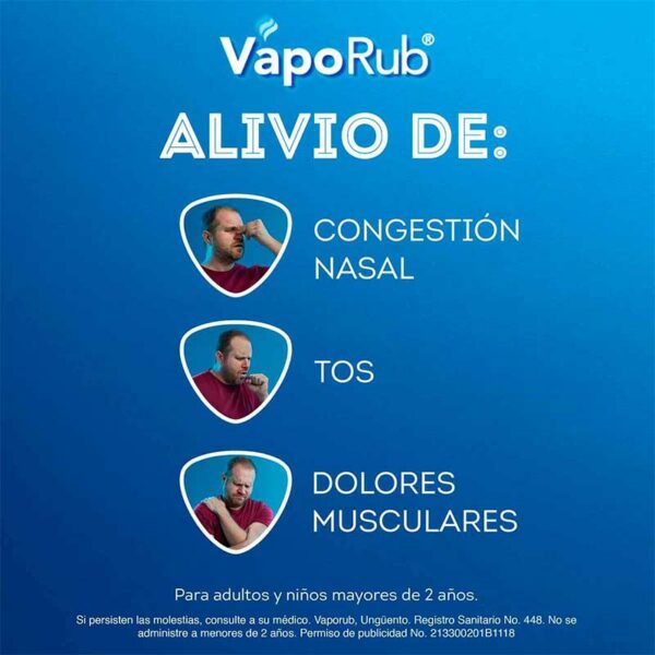 Ungüento-Vick-VapoRub,-100-g-Back-2 Ungüento Vick VapoRub, 100 g