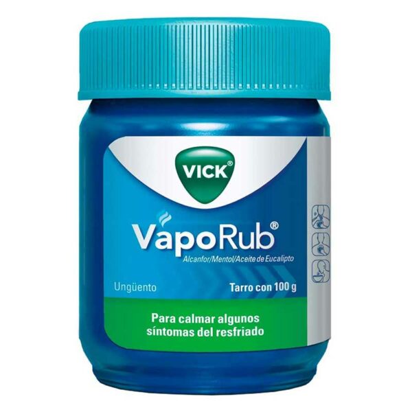 Ungüento-Vick-VapoRub,-100-g-Front Ungüento Vick VapoRub, 100 g