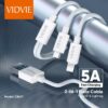 Cable-Vidvie-2-en-1-Lightning-y-Tipo-C-5A-Turn Cable Vidvie 2 en 1 Lightning y Tipo C 5A