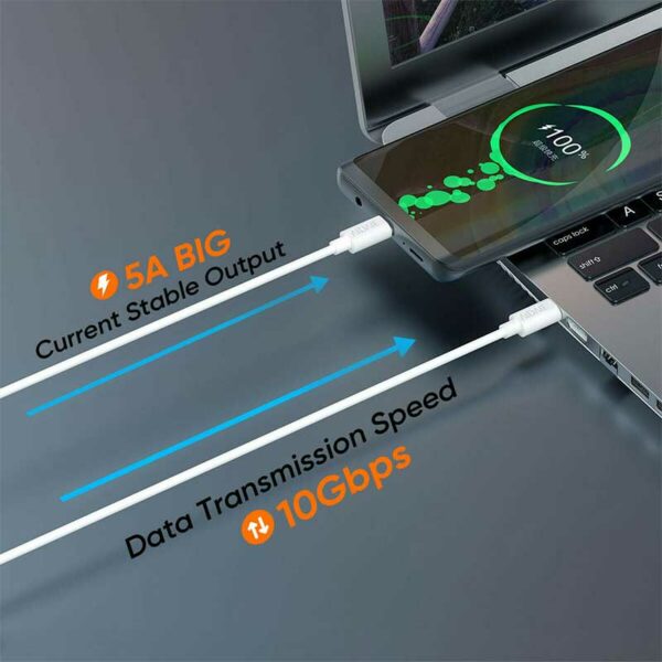 Cable-Vidvie-Type-C-a-Type-C-60-Watts-Back Cable Vidvie Type-C a Type-C 60 Watts