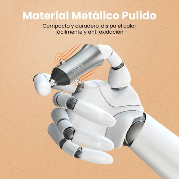 Cargador-de-Carro-Vidvie-2.4A-con-Cable-CC517-Turn Cargador de Carro Vidvie 2.4A con Cable CC517