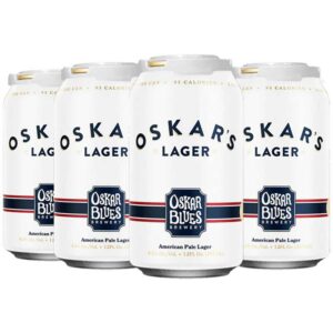 Cerveza Oskar Blues Lager, 12 oz