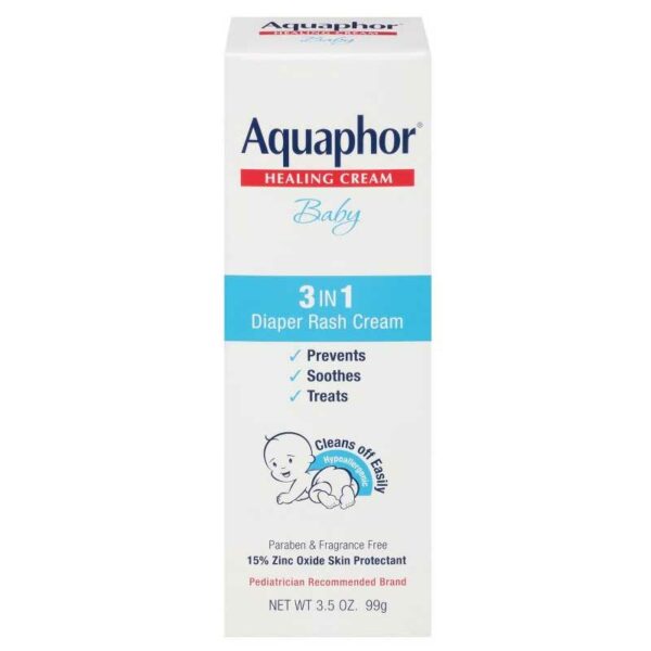 Crema de Pañal Aquaphor 3 en 1, 3.5 oz