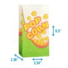 Funda de Papel Kraft 1/2B Pop Corn 6.50" x 3.54" x 2.36" sin Asa (100 uds)
