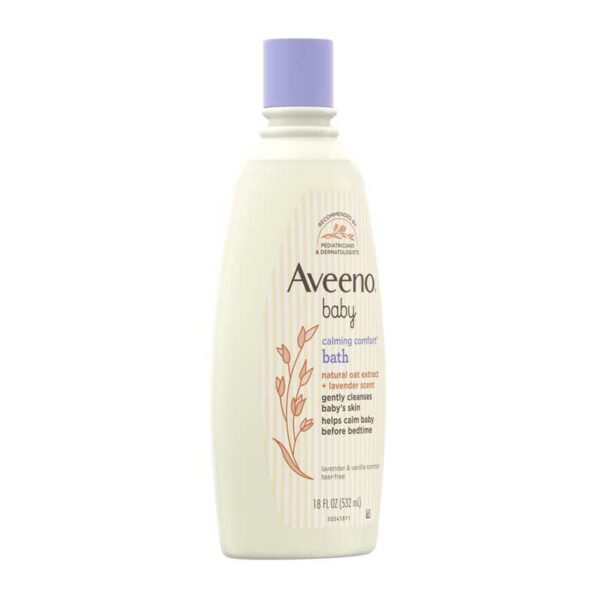 Jabón Aveeno Calming Comfort Lavanda y Vainila, 18 oz