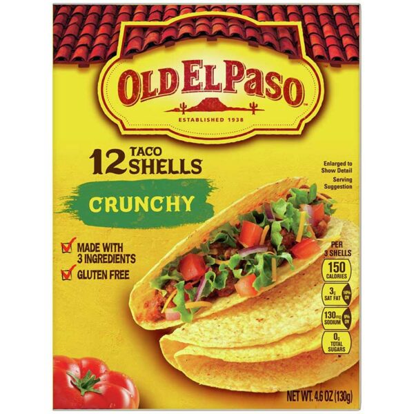 Taco-Old-El-Paso-Crunchy-(12-uds)-Front Taco Duros Old El Paso Crunchy (12 uds)