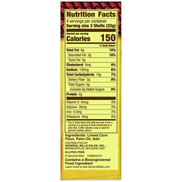 Taco-Old-El-Paso-Crunchy-(12-uds)-Info-2 Taco Duros Old El Paso Crunchy (12 uds)