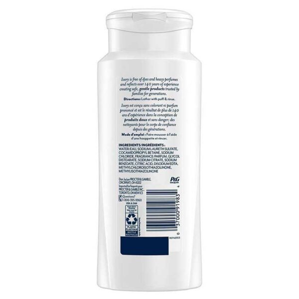 el-de-Baño-Ivory-Original,-21-oz-Back Jabón Líquido de Baño Ivory Clean Original, 21 oz