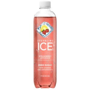 Agua Carbonatada Sparkling Ice Limonada de Fresas, 17 oz