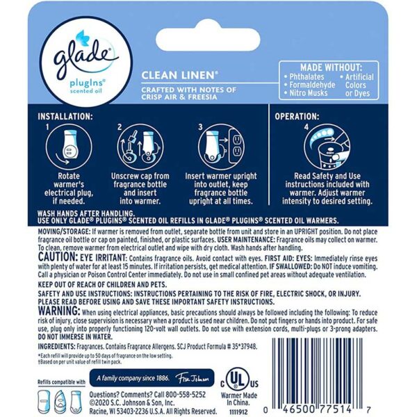 Ambientador-Glade-Automatic-de-Piso-Fragancia-Lino-Fresco,-0.67-oz-Back Ambientador Glade Automatic de Piso Fragancia Lino Fresco, 0.67 oz