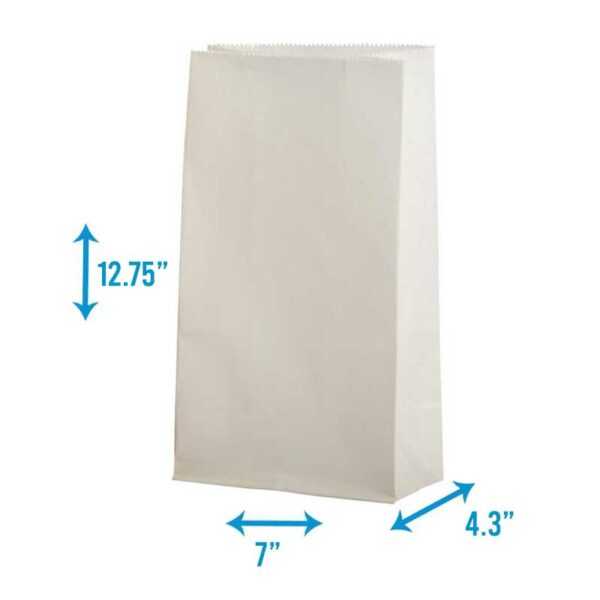 Funda de Papel Kraft 7B 12.75" x 7" x 4.3" sin Asa 100 uds