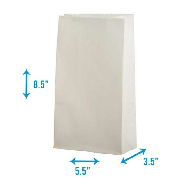 Funda de Papel Kraft 4D 8.5" x 5.5" x 3.5" con Asa (50 uds)