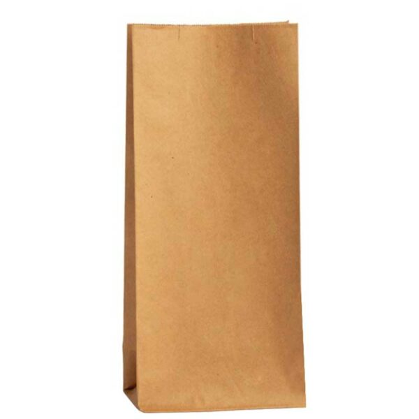 Funda de Papel Kraft 1K 9.65" x 3.54" x 2.36" sin Asa (100 uds)