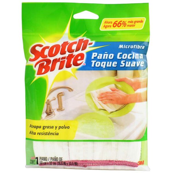 Paño-Microfibra-Scotch-Brite-Cocina-Toque-Suave-(1-ud)-Front Paño Microfibra Scotch-Brite Cocina Toque Suave (1 ud)