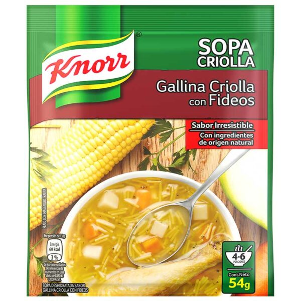 Sopa Knorr con Fideos