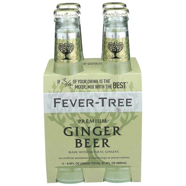 Ginger Beer Fever-Tree, 6.8 oz (4 pack)