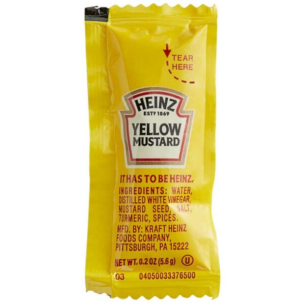Mostaza Amarilla Heinz 5.6 g x 1000 uds