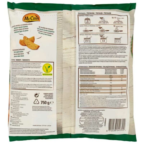 Papas Prefritas McCain Mediterranean, 1.6 lbs
