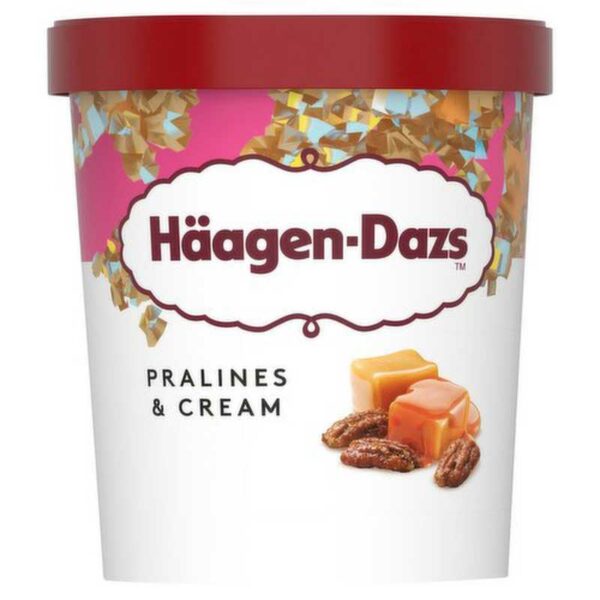 Helado Häagen-Dazs Sabor Pralines & Cream, 1 Pinta