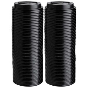 Tapa para Vaso de Café Negra PL8TL Plastifar 8 oz (100 uds)