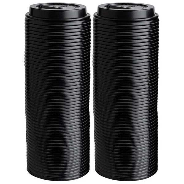 Tapa para Vaso de Café Negra PL8TL Plastifar 8 oz (100 uds)