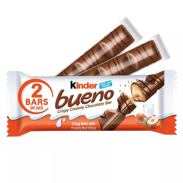 Barra de Chocolate Kinder Bueno, 43 g