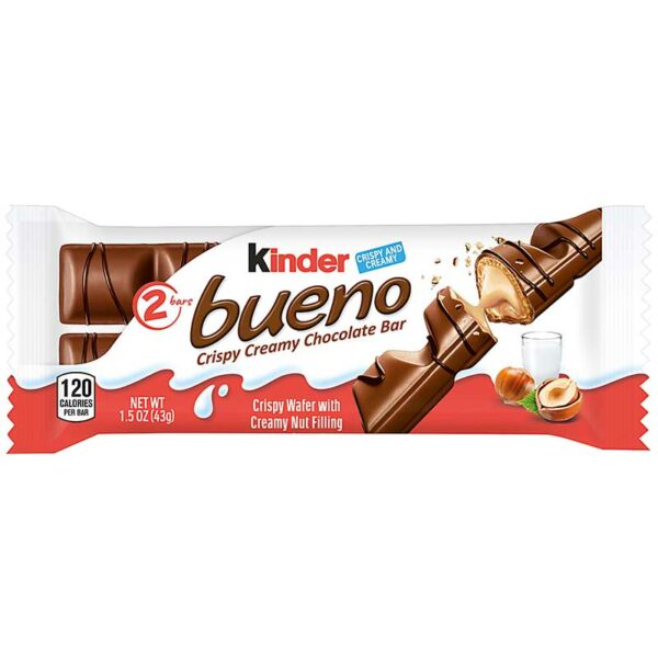 Barra de Chocolate Kinder Bueno, 43 g