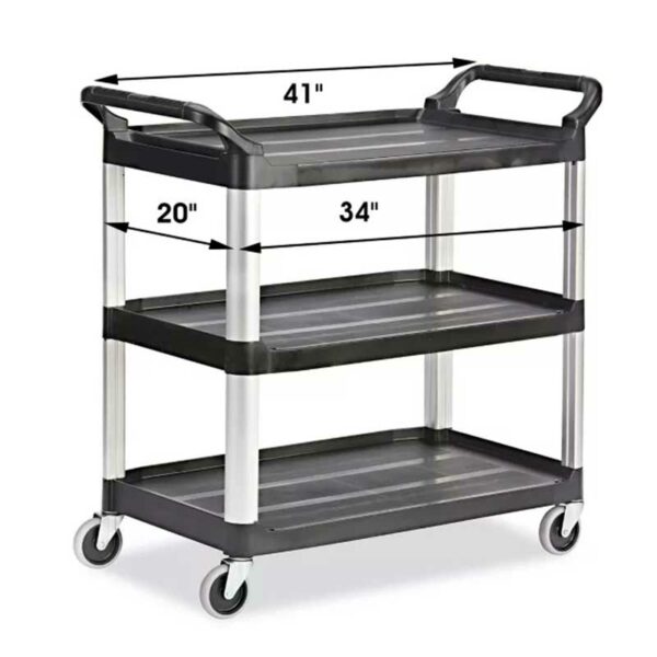 Carro-de-Servicio-Rubbermaid-4091-Negro-3-Niveles-Back Carro de Servicio Rubbermaid 4091 Negro 3 Niveles