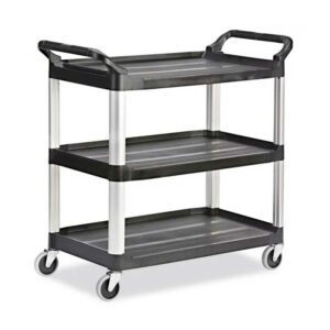 Carro de Servicio Rubbermaid 4091 Negro 3 Niveles