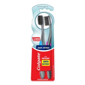 Cepillo Dental Colgate 360° Antibacterial (2 uds)