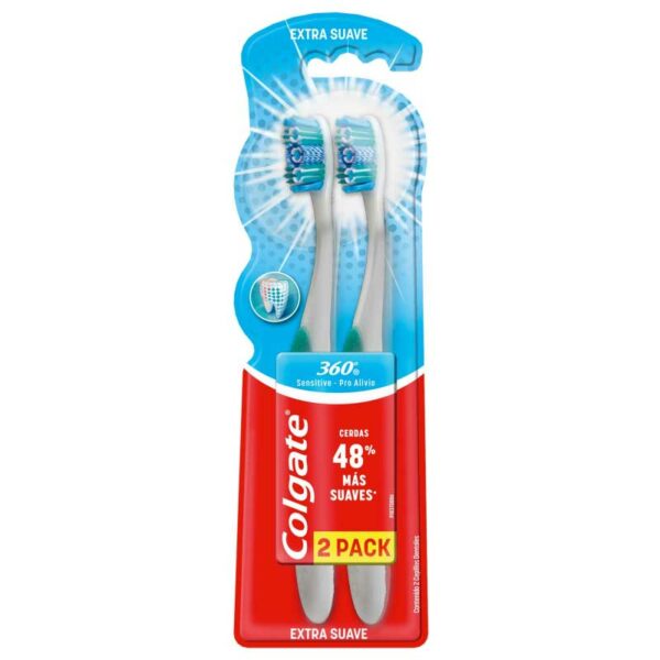Cepillo Dental Colgate 360° Sensitive Pro Alivio (2 uds)