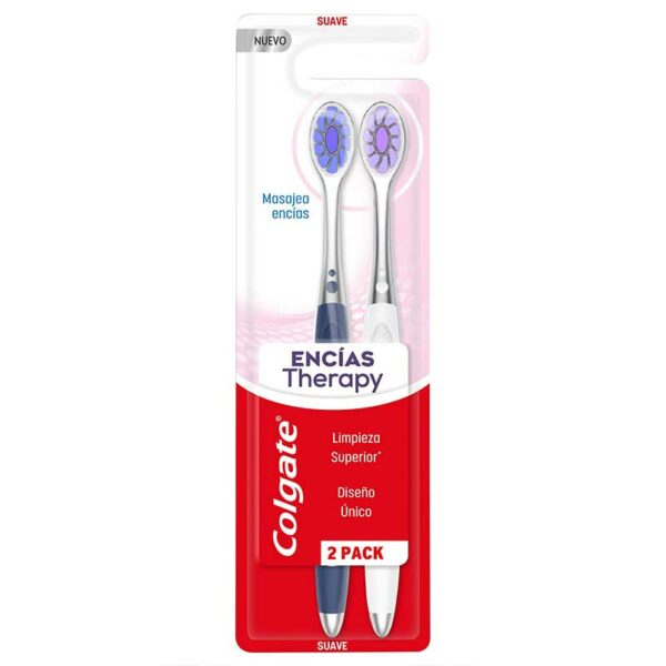 Cepillo-Dental-Colgate-Encías-Therapy-(2-uds)-Front Cepillo Dental Colgate Encías Therapy (2 uds)