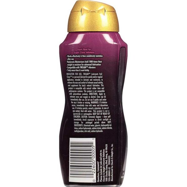 Lubricante Trojan H2O Closer, 5.5 oz