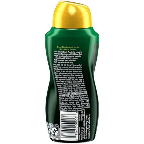 Lubricante-Trojan-H2O-Sensitive-Touch,-5.5-oz-Back Lubricante Trojan H2O Sensitive Touch, 5.5 oz