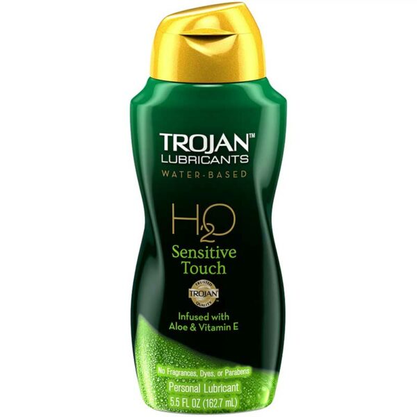 Lubricante-Trojan-H2O-Sensitive-Touch,-5.5-oz-Front Lubricante Trojan H2O Sensitive Touch, 5.5 oz