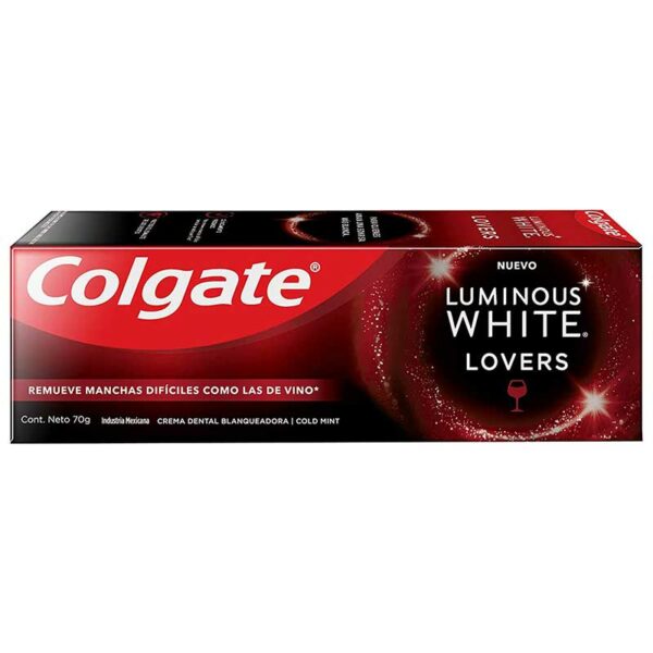Pasta Dental Colgate Luminous White Lovers Vino, 70 g