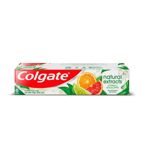 Pasta Dental Colgate Natural Extracts Citrus Y Eucalipto, 120 g