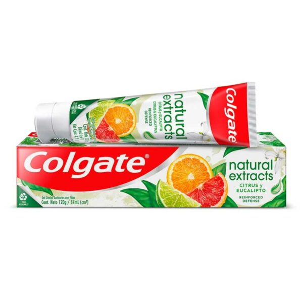 Pasta Dental Colgate Natural Extracts Citrus Y Eucalipto, 120 g