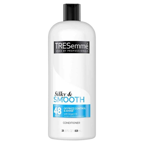 Acondicionador-TRESemmé-Silky-and-Smooth-con-Aceite-de-Argán,-28-oz-Front Acondicionador TRESemmé Silky and Smooth con Aceite de Argán, 28 oz