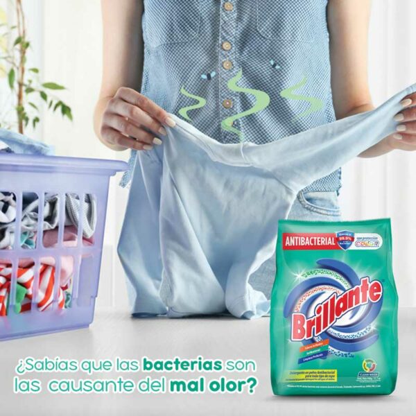 Detergente Polvo Brillante Antibacterial, 900 g