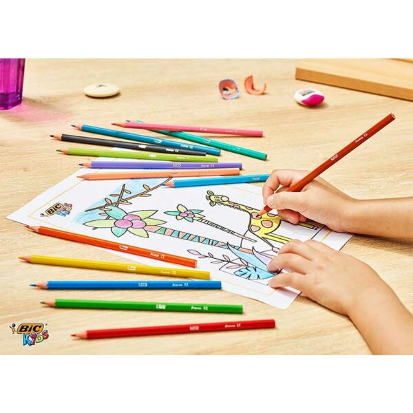 Lápices de Colores Bic Kids Tropicolors (24 uds)