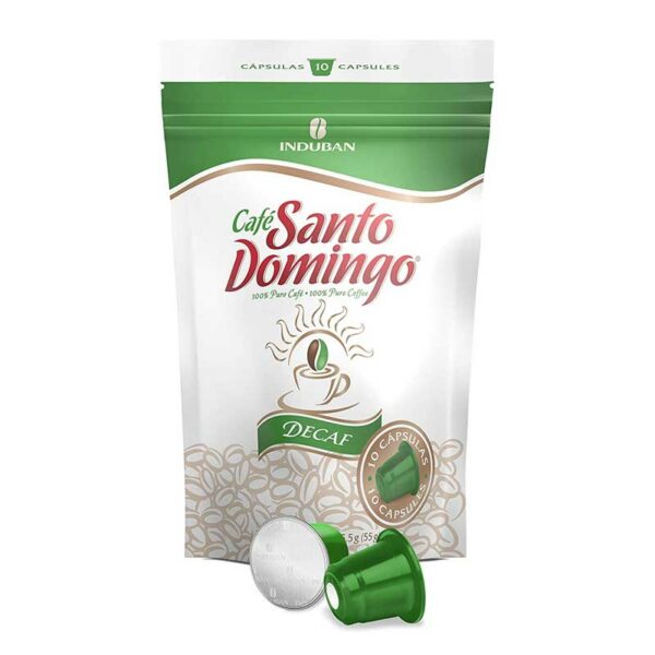 Café-Santo-Domingo-Cápsulas-Descafeinado-(10-uds)-Front Café Santo Domingo Cápsulas Descafeinado (10 uds)