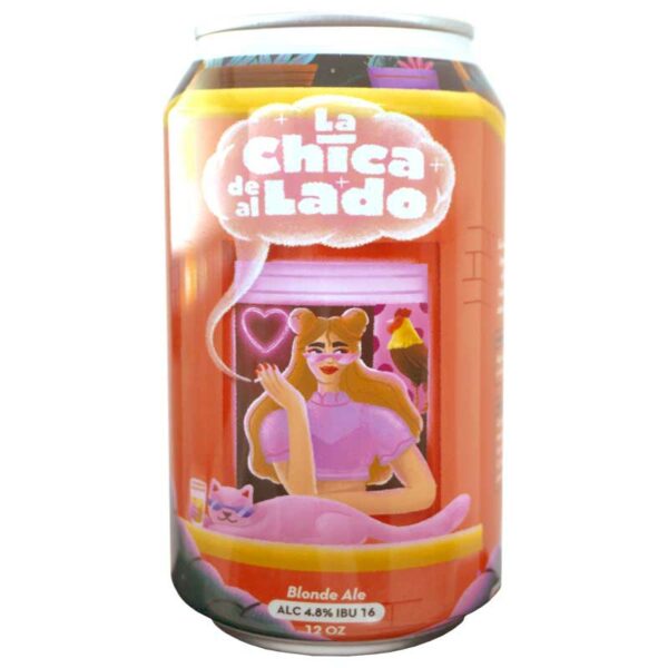 Cerveza-Gallo-Pelón-La-Chica-de-al-Lado-Blonde-Ale,-12-oz-Front Cerveza Gallo Pelón La Chica de al Lado Blonde Ale, 12 oz