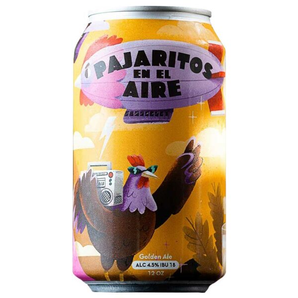 Cerveza-Gallo-Pelón-Pajaritos-en-el-Aire-Golden-Ale,-12-oz-Front Cerveza Gallo Pelón Pajaritos en el Aire Golden Ale, 12 oz