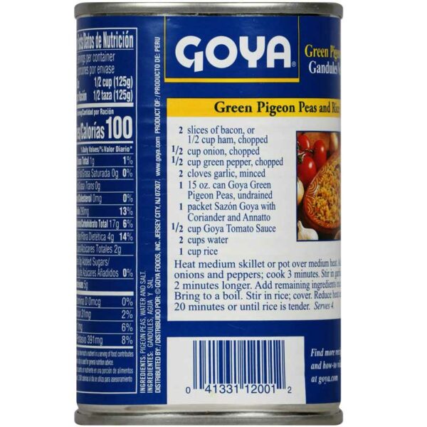 Guandules Verdes Goya, 15 oz